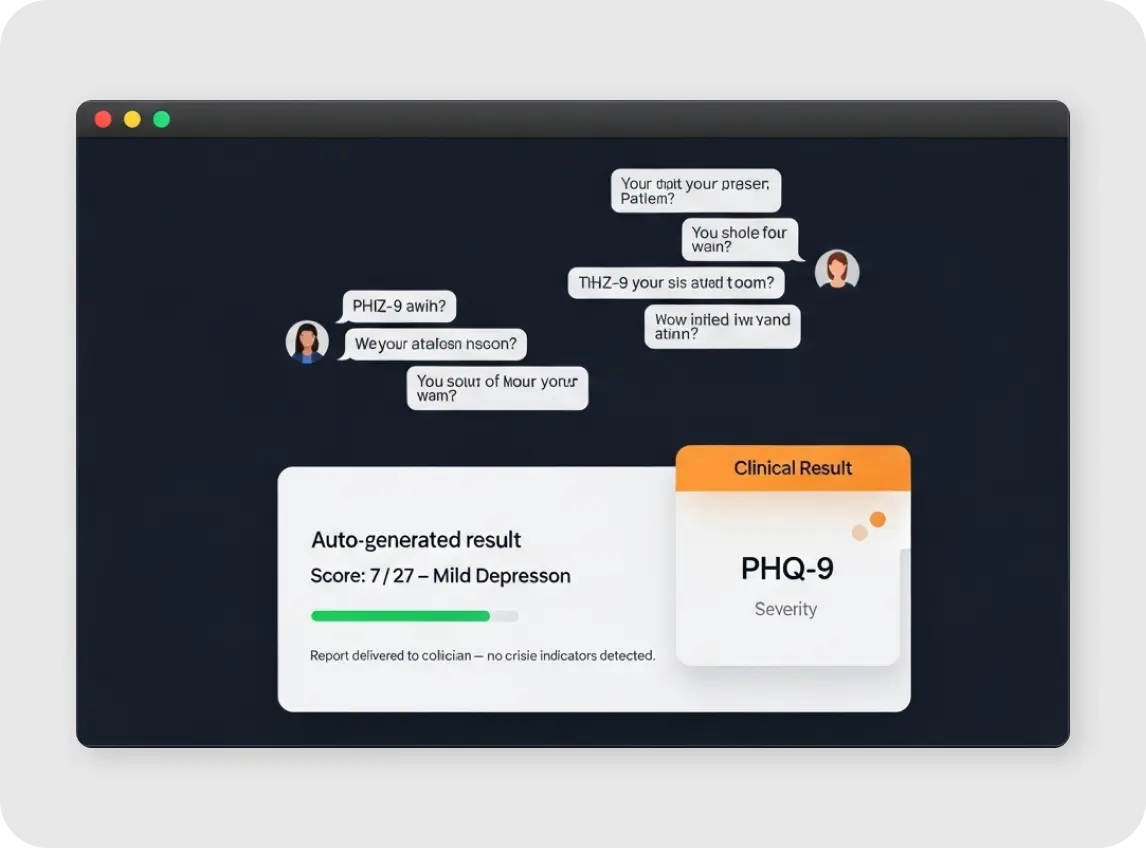 AI-powered PHQ-9 screening preview