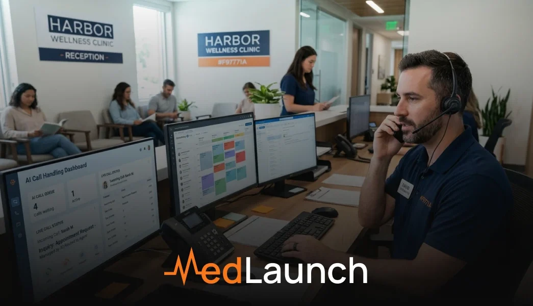 AI medical receptionist mental health clinics