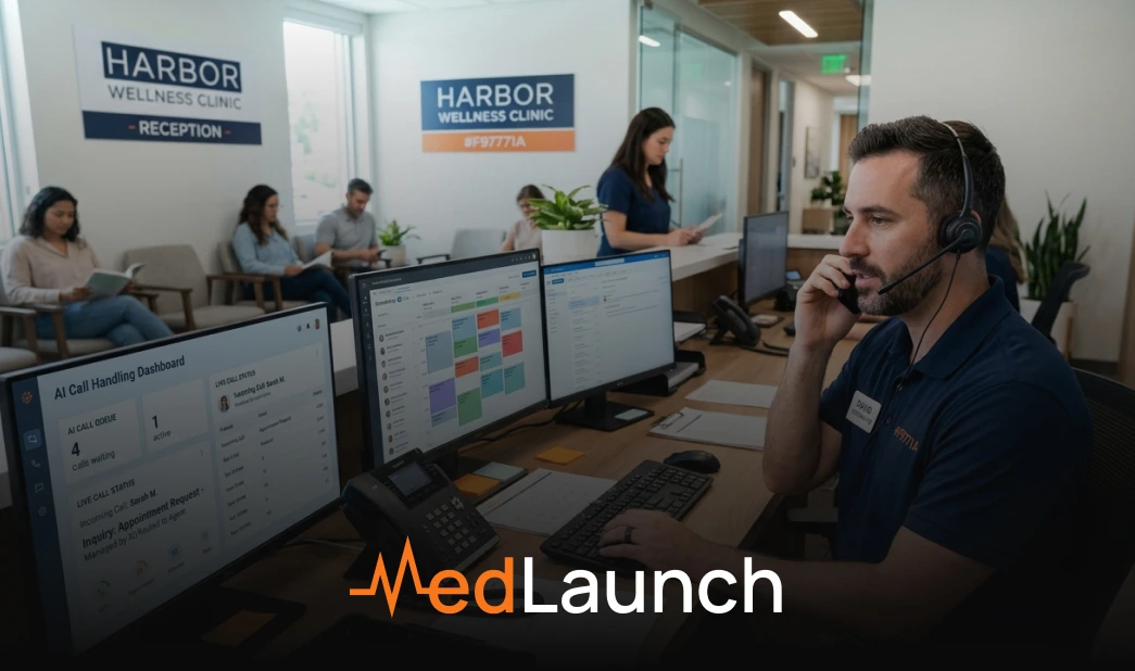 AI medical receptionist mental health clinics