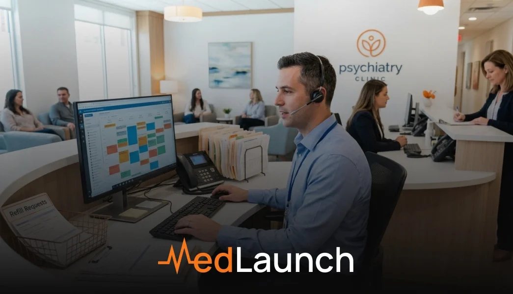 AI receptionist psychiatry practices