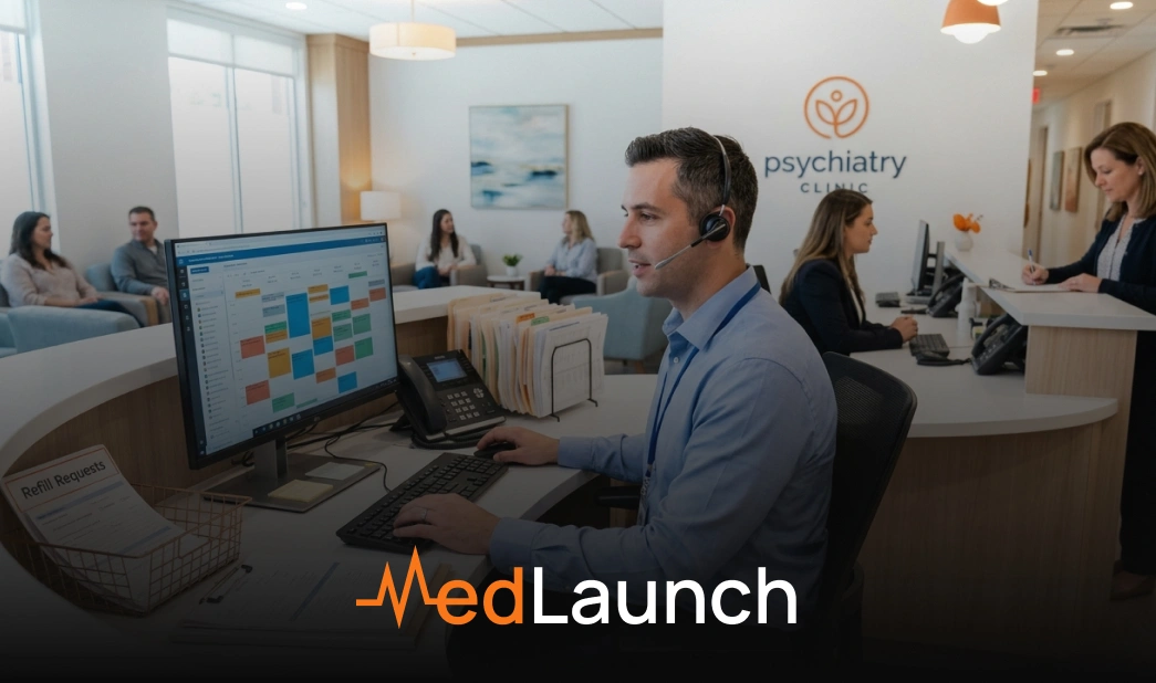 AI receptionist psychiatry practices