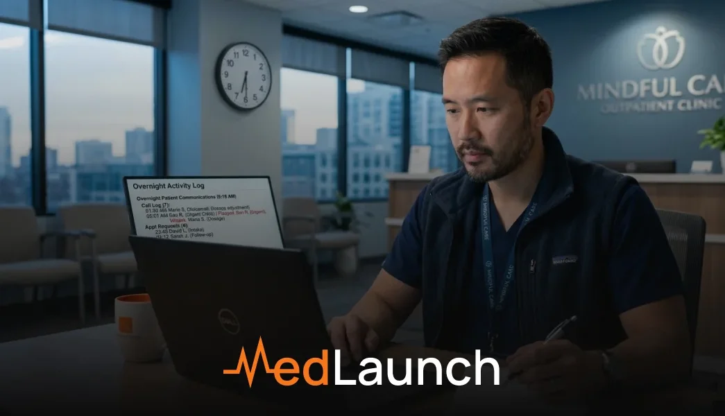 AI after hours calls mental health patients