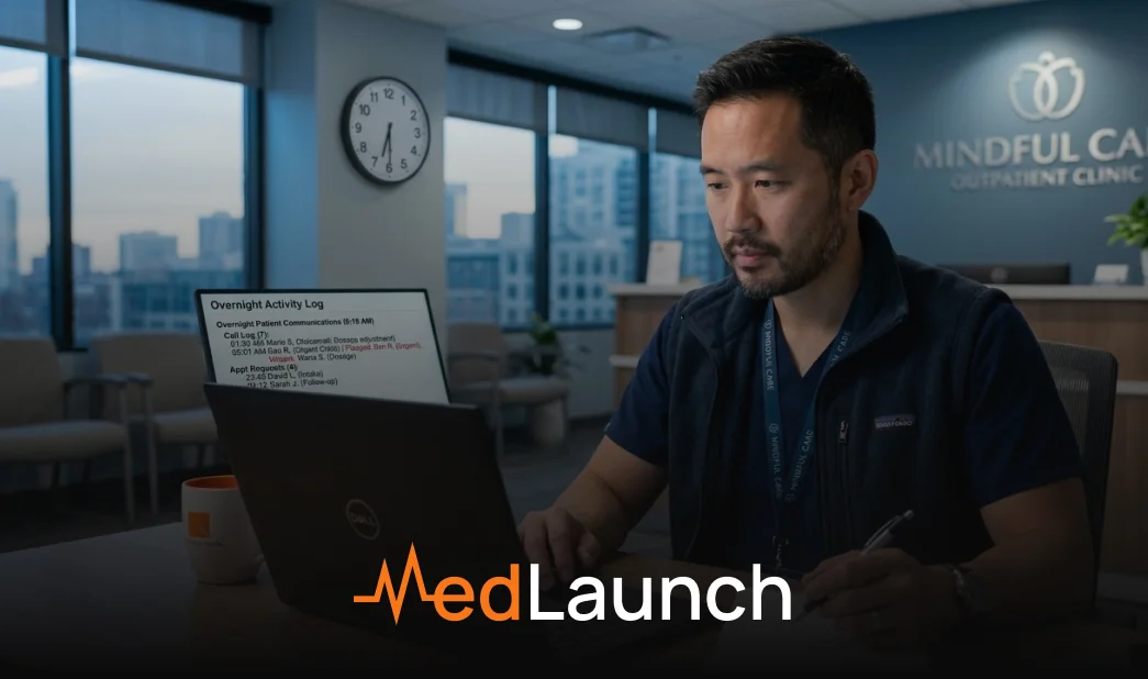 AI after hours calls mental health patients